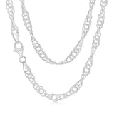 Sterling Silver Twist Curb Chain