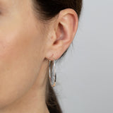 Sterling Silver Plain Hoop Earrings