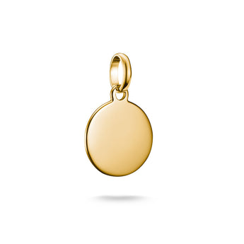 Thomas Sabo CC Connect Engravable Yellow Gold-Plated Disc Small