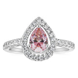 Sterling Silver Zirconia Pear Ring