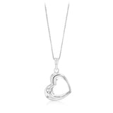 Sterling Silver Open Heart Pendant