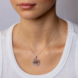 Sterling Silver CZ Allah Pendant