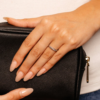Sterling Silver Thin Croissant Ring
