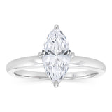 Sterling Silver Cubic Zirconia Marquise Ring