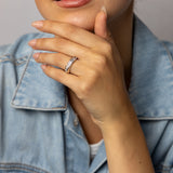 Sterling Silver Fancy Baguette Cubic Zirconia Ring