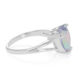 Sterling Silver Cubic Zirconia Heart Ring