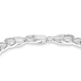 Engravable Square ID Square Curb 20cm Bracelet in Sterling Silver