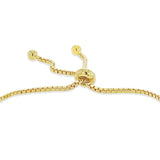 Engravable ID Polished Bolo Bracelet in Gold Plated Sterling Silver