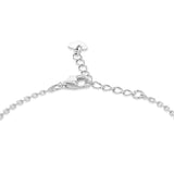 Engravable ID with Heart Charm 18cm Adjustable Bracelet in Sterling Silver