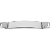 Engravable ID Rambo 20cm Bracelet in Sterling Silver