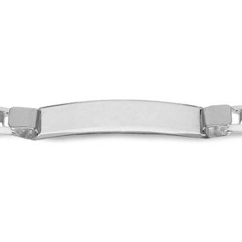 Engravable ID Rambo 20cm Bracelet in Sterling Silver