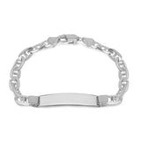 Engravable ID Rambo 20cm Bracelet in Sterling Silver
