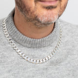 Sterling Silver Ultra Flat 300 Gauge 55cm Curb Chain