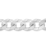 Sterling Silver Ultra Flat 350 Gauge 55cm Curb Chain