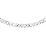 Sterling Silver Ultra Flat 400 Gauge 55cm Curb Chain