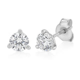 Sterling Silver Cubic Zirconia 5mm Stud Earrings