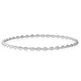 Sterling Silver Wave Twist Bangle