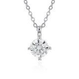Sterling Silver Cubic Zirconia Pendant on 45cm Chain