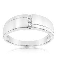 Load image into Gallery viewer, Sterling Silver 3 Diamond Ring