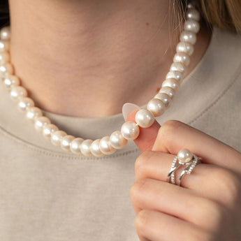 45cm Freshwater Pearl Strand with Silver Clasp