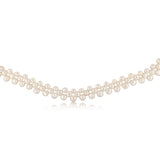 Freshwater Button Pearl 43cm Necklace Strand on Sterling Silver Extendable Clasp