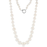 Mother of Pearl Graduated Necklace 48cm with Sterling Silver Clasp