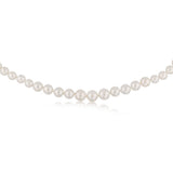 Mother of Pearl Graduated Necklace 48cm with Sterling Silver Clasp