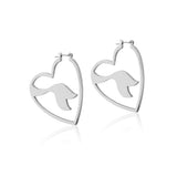 Couture Kingdom Disney Princess White Gold Plated The Little Mermaid Ariel Hoop Earring