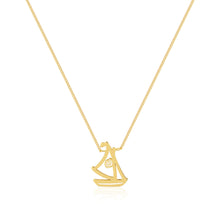 Load image into Gallery viewer, Disney Princess Gold Plated Moana Wayfarer Pendant With 40cm Chain