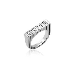 Couture Kingdom Disney Streets Bubble O'Bill White Gold Plated Stainless Steel Howdy Ring Size "N1/2"