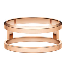 Load image into Gallery viewer, Daniel Wellington Rose Gold Plated Stainless Steel Elan Dual Ring Size &quot;N&quot;