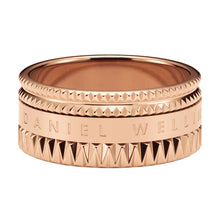 Load image into Gallery viewer, Daniel Wellington Rose Gold Plated Stainless Steel Elevation Ring Size &quot;N&quot;