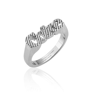 Couture Kingdom Disney White Gold Plated Stainless Steel Coke Ring Size "N"