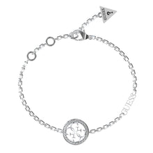 Load image into Gallery viewer, Guess Stainless Steel 4G &amp; Cubic Zirconia Coin Bracelet