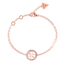 Load image into Gallery viewer, Guess Rose Gold Plated 4G &amp; Cubic Zirconia Coin Bracelet