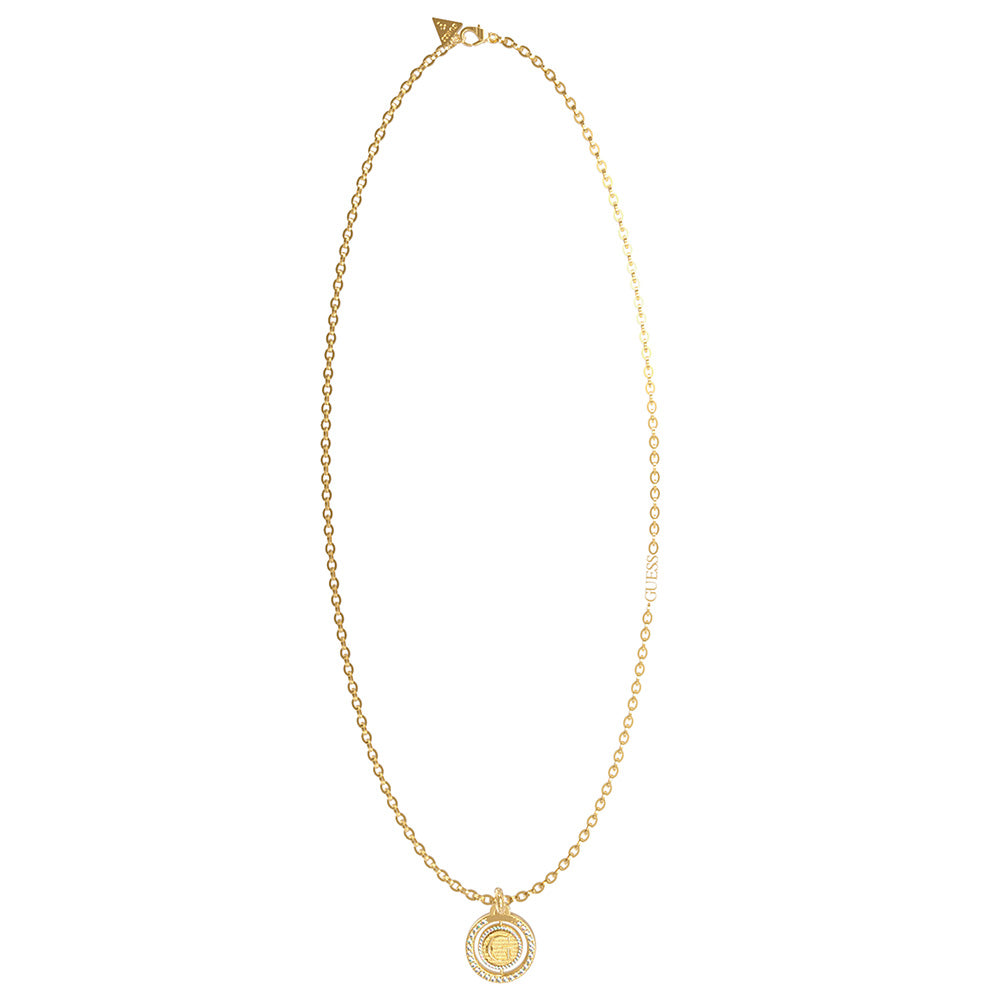 Guess Yellow Gold Plated 20mm G Turning Coin 33