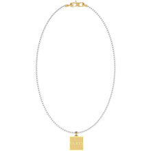 Load image into Gallery viewer, Guess Mens Jewellery Yellow Gold Plated Stainless Steel 21&quot; Squared Logo Tag Chain