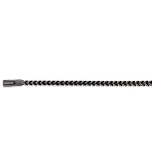 Stainless Steel "Y" Shape Black Link 22cm Bracelet
