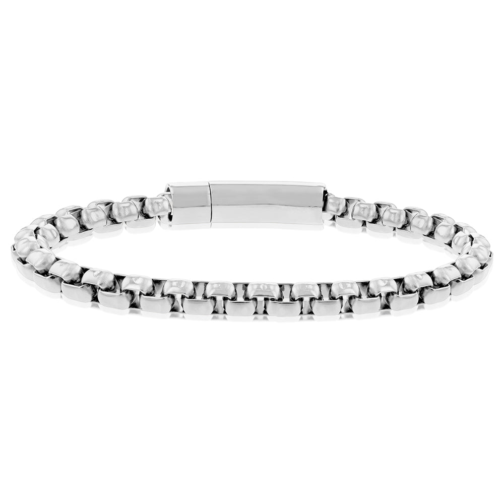 Stainless Steel Large Belcher 21cm Bracelet Shiels Jewellers
