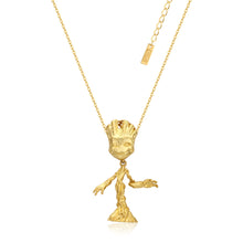 Load image into Gallery viewer, Disney Stainless Steel Gold Plated Guardians Of The Galaxy Groot Pendant On Chain