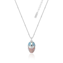 Load image into Gallery viewer, Disney Stainless Steel 14ct White Gold Plated Thanos Crystal Pendant On 45cm Chain