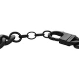 Disney Mickey Mouse Black Tone Stainless Steel Plaque ID Bracelet 100th Disney Anniversary