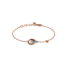 Load image into Gallery viewer, Emporio Armani Rose Gold Plated Stainless Steel Sentimental Logo Bracelet