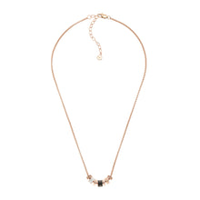 Load image into Gallery viewer, Emporio Armani Rose Gold Plated Stainless Steel Black Lacquer Components Pendant With Chain