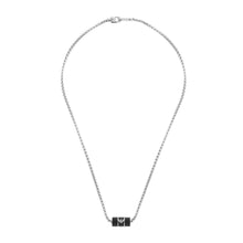 Load image into Gallery viewer, Emporio Armani Stainless Steel Black Matte Lacquer Pendant With Chain