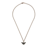 Emporio Armani Stainless Steel Brown And Black Pendant On Chain