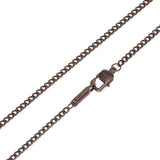 Emporio Armani Stainless Steel Brown And Black Pendant On Chain
