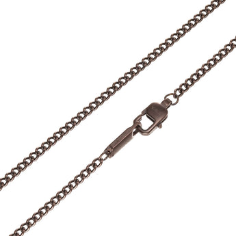 Emporio Armani Stainless Steel Brown And Black Pendant On Chain