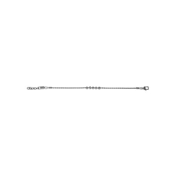 Emporio Armani Gunmetal And Stainless Steel Rondelle Bracelet
