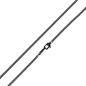 Emporio Armani Stainless Steel Brown Tiger's Eye Black Eagle Dog Tag Pendant On Chain
